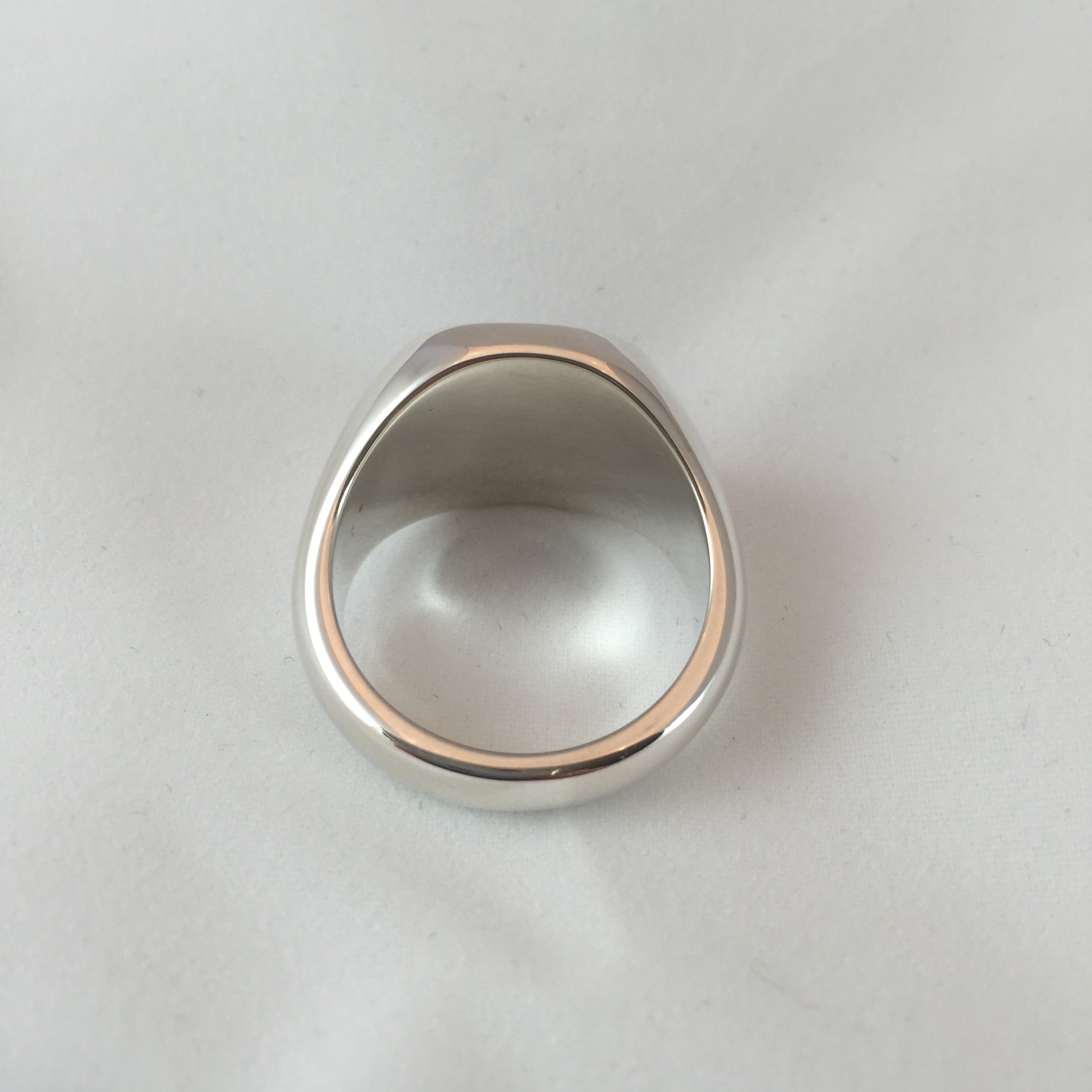 CAD Design Sterling Silver Signet Ring