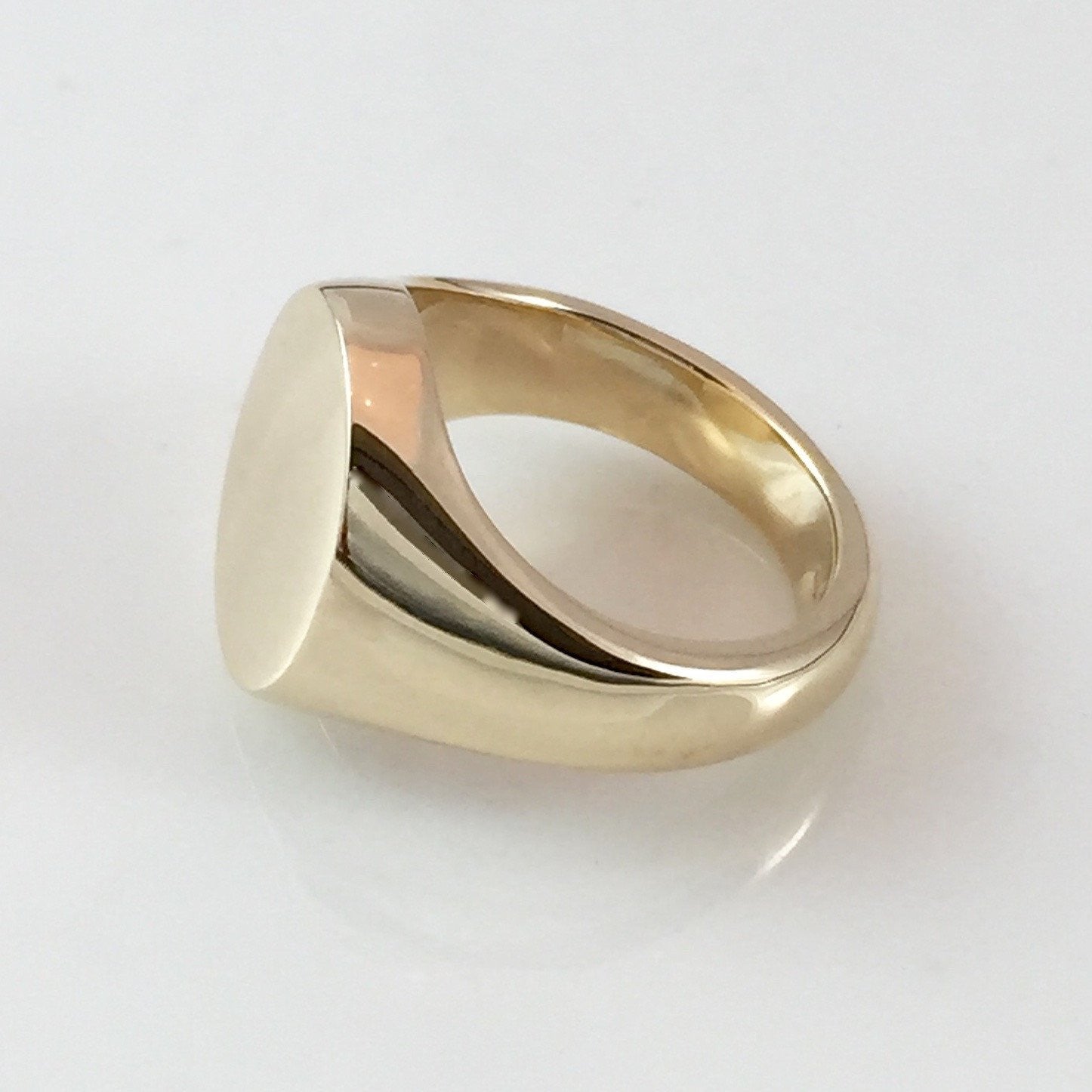 Classic Oval 13mm x 11mm - 9 Carat Yellow Gold Signet Ring