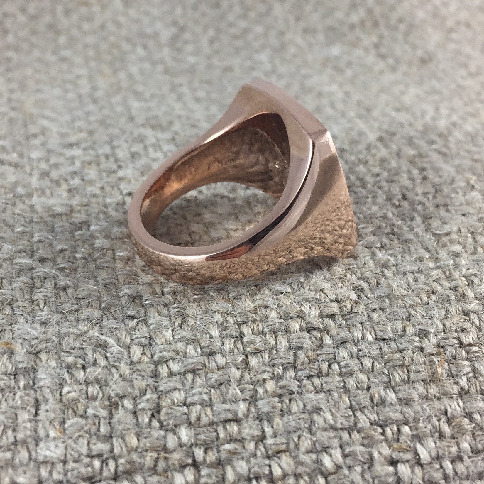 Chinese Character - 9 Carat Rose Gold Signet Ring